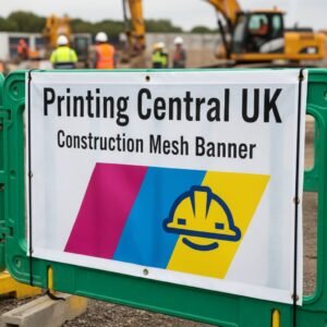 Construction site mesh banner printing UK