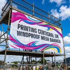 Outdoor mesh banner printing UK