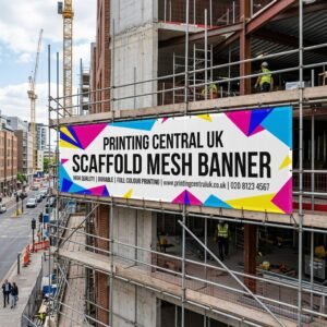 Scaffold wrap mesh banner printing UK