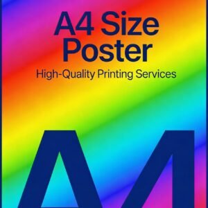 A4 poster printing UK 170gsm silk