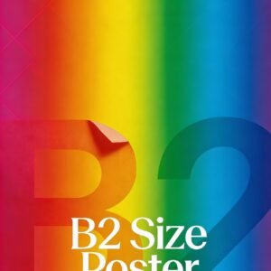 B2 poster printing UK 170gsm silk