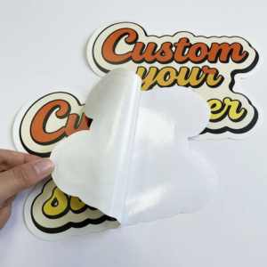 Custom sticker peel vinyl printing UK
