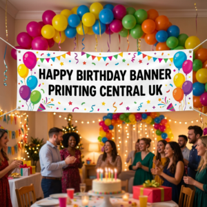 Birthday vinyl banner printing UK